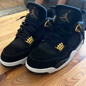 Jordan 4 Royaltys black and gold